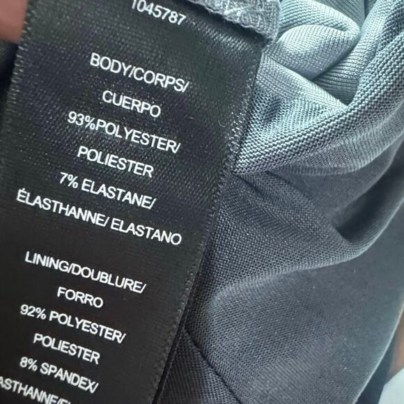 Halston Off the Shoulder Wren Steel Velvet Jumpsuit Ruched Wide Leg Size 4 NWOT - Picture 11 of 13